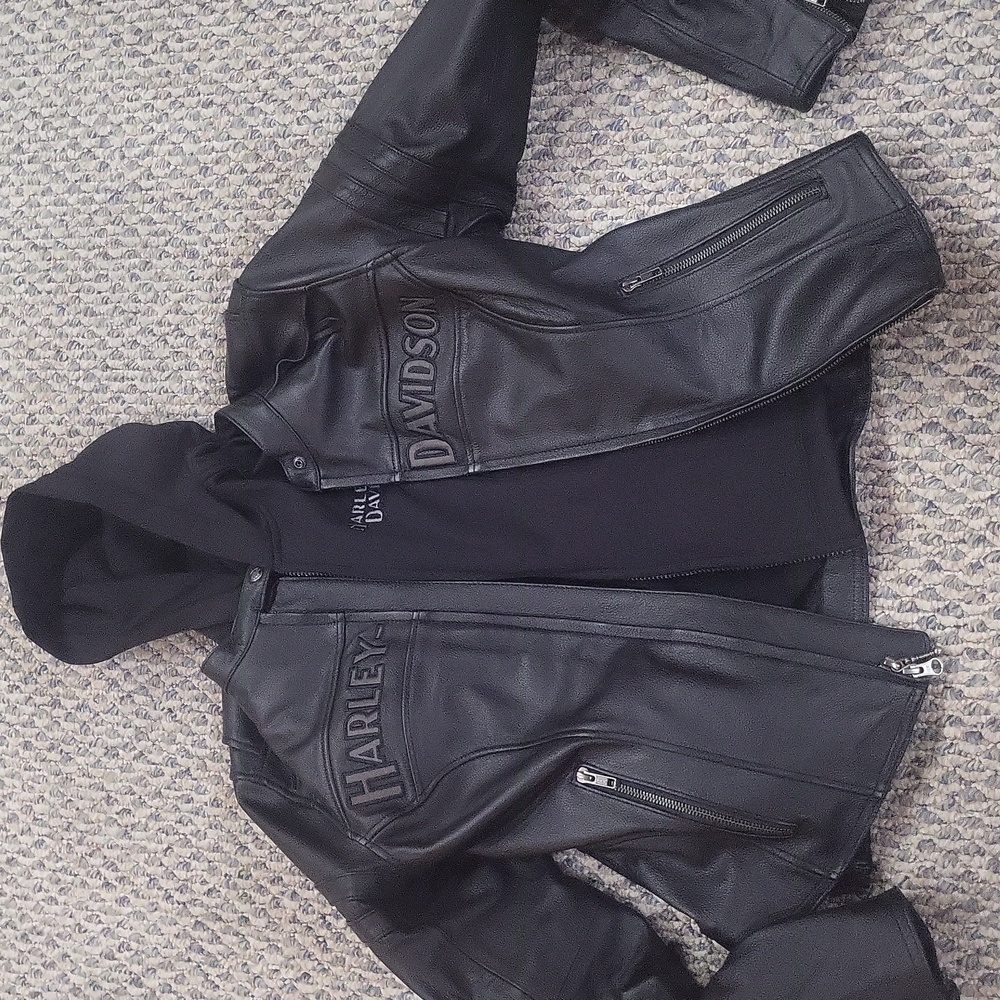 Harley Davidson Women's Miss Enthusiast 3-in-1 Leather Riding Jacket
